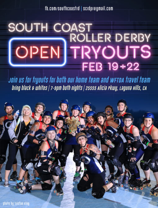 Open try-outs take place Feb. 19 and 22, 2019