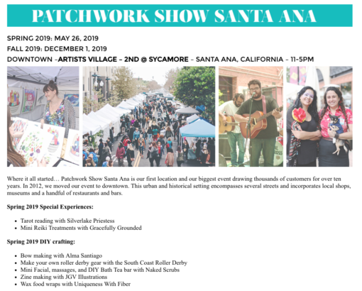 Patchwork Show Santa Ana